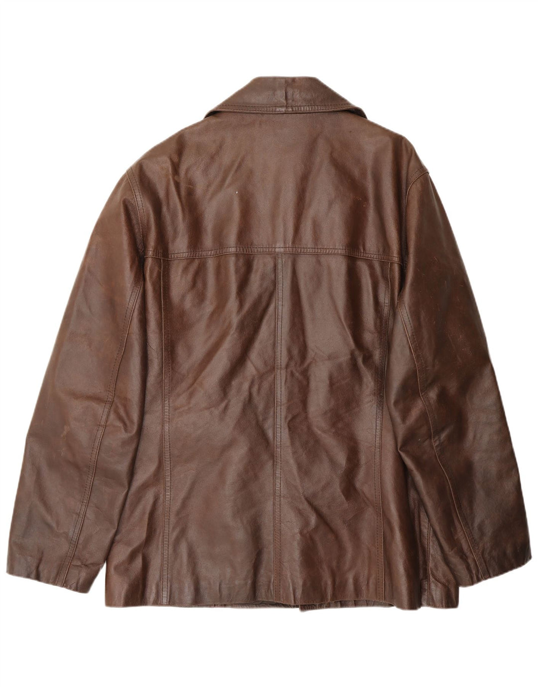veste en cuir homme vintage UK 42 XL Cuir Marron