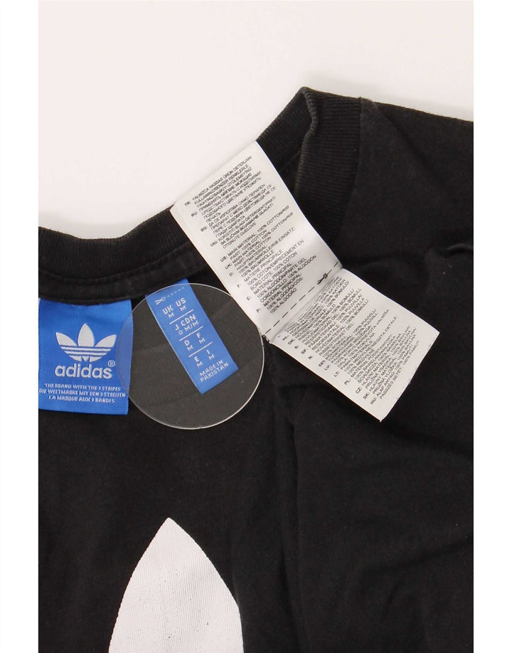 Adidas T-shirt graphique pour homme en coton noir moyen