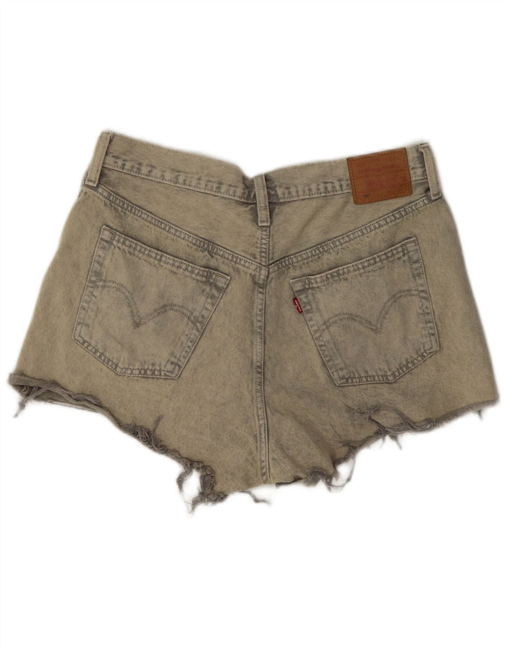 Levi's Short en Jean 501 Femme W30 Gris Moyen