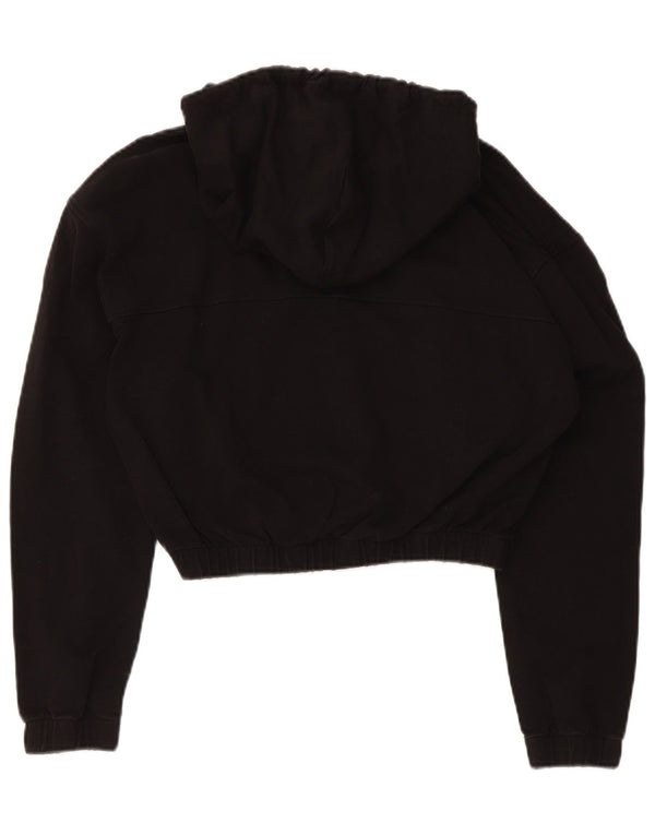 Tommy Hilfiger Pull à capuche court pour femme UK 10 Petit Noir