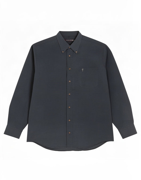 Chemise homme vintage Grande Viscose Bleu Marine