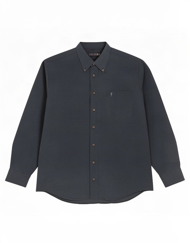 Chemise homme vintage Grande Viscose Bleu Marine