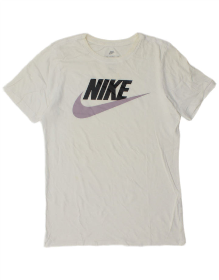 Nike T-shirt graphique coupe athlétique pour homme, petit, blanc