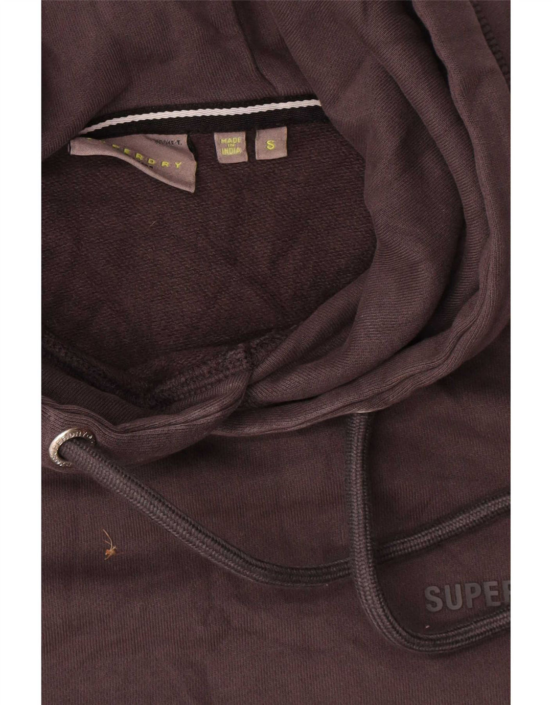 Superdry Pull à capuche pour homme Petit Gris Coton