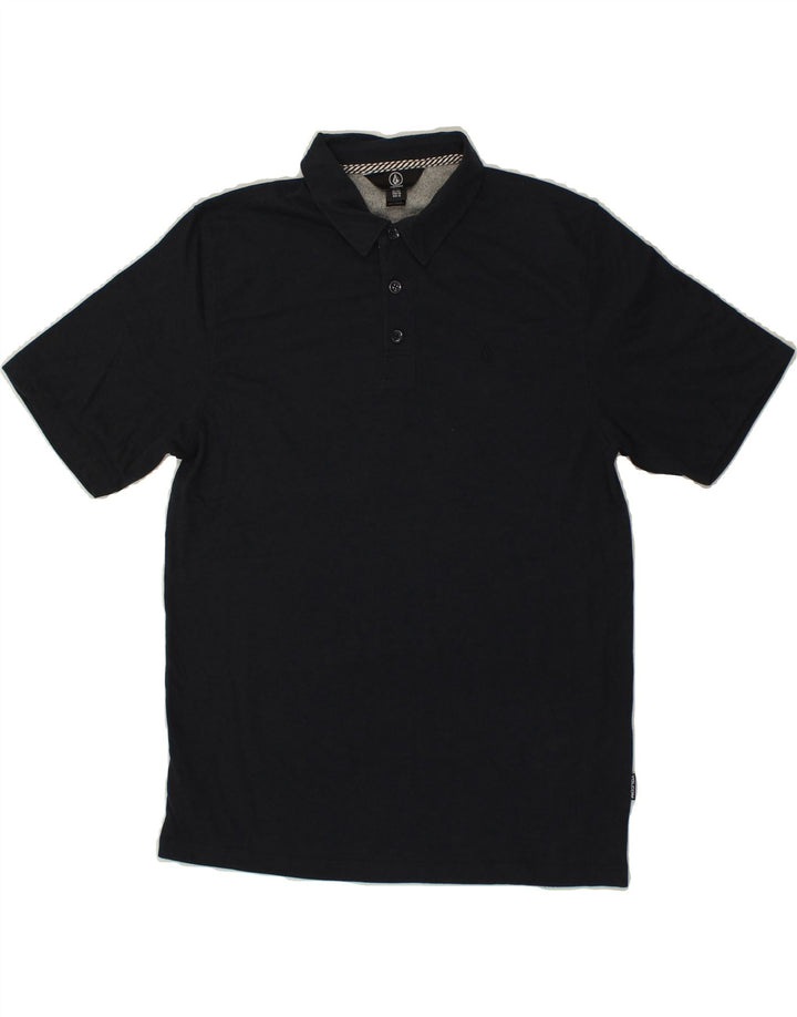 VOLCOM Boys Polo Shirt 13-14 Years Navy Blue Cotton | Vintage Volcom | Thrift | Second-Hand Volcom | Used Clothing | Messina Hembry 