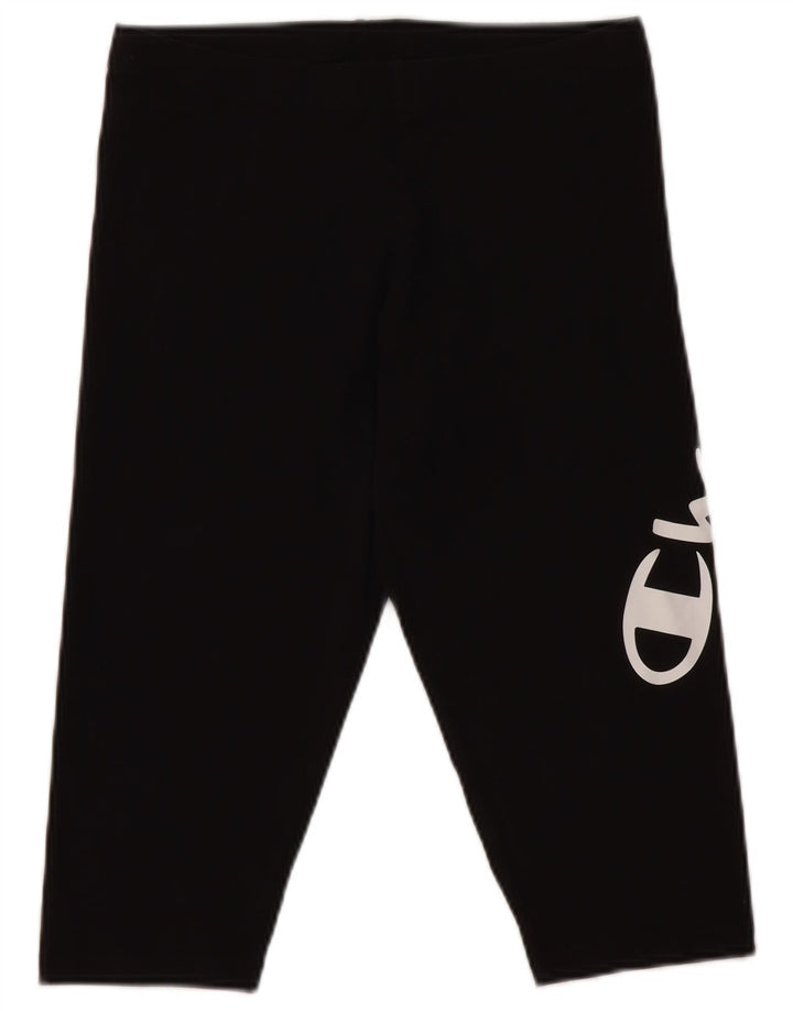 Champion Legging Capri Graphique Femme UK 10 Petit Noir