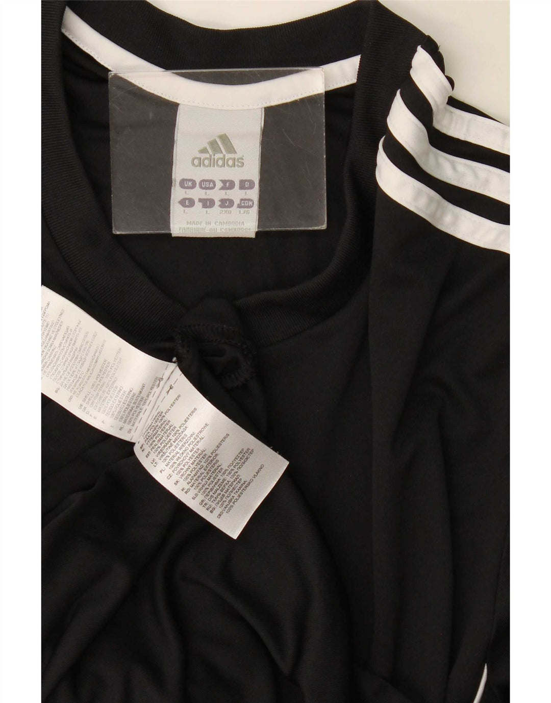 Adidas Hommes Climalite T-Shirt Haut Grand Noir Polyester
