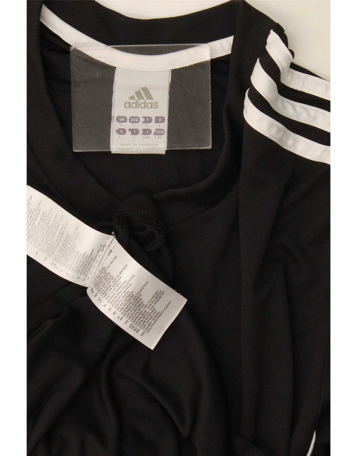 Adidas Hommes Climalite T-Shirt Haut Grand Noir Polyester