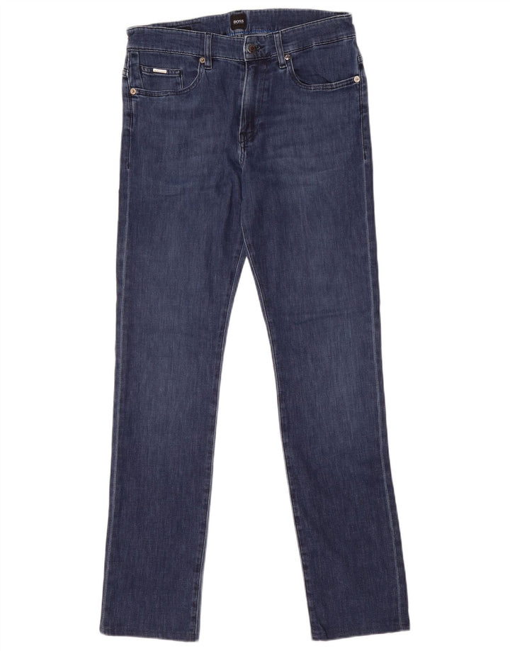 Hugo Boss Jean slim W30 L29 bleu marine en coton pour homme