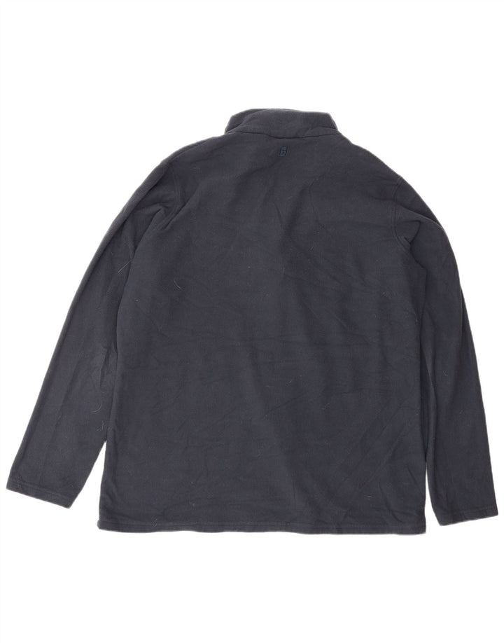 MOUNTAIN WAREHOUSE Pull Polaire Col Zippé Homme XL Bleu Marine Polyester