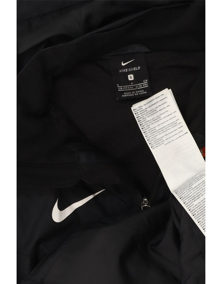 NIKE Veste de pluie à capuche Dri Fit Graphic pour garçon 8-9 ans Petit Noir