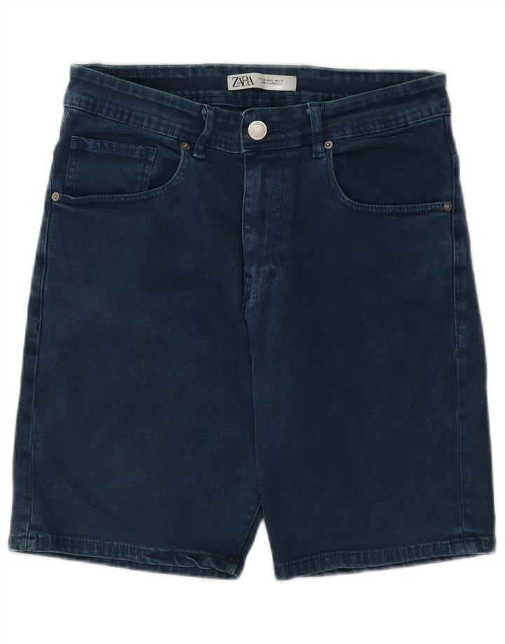 Zara Short en jean pour homme EU 40 Medium W31 Bleu marine Coton
