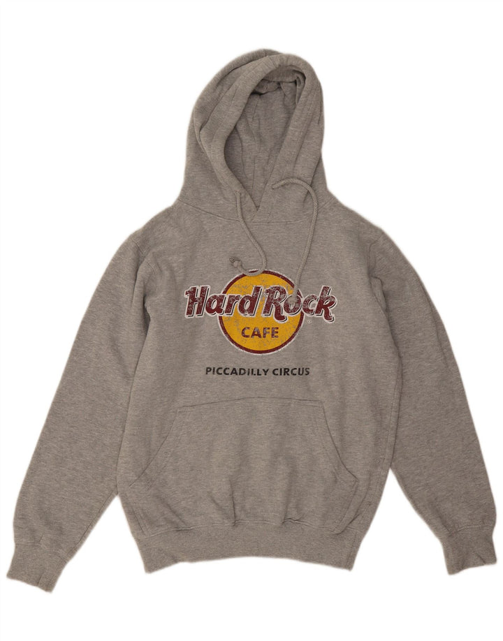 Hard Rock Cafe Pull à capuche Piccabilly Circus pour homme Gris moyen moucheté