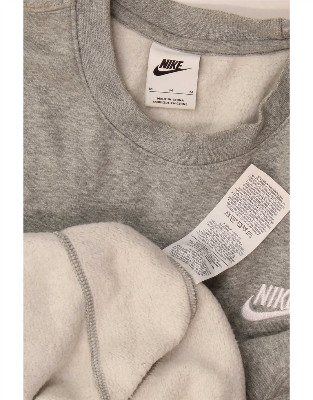 Nike Sweat-shirt en coton gris moyen pour homme