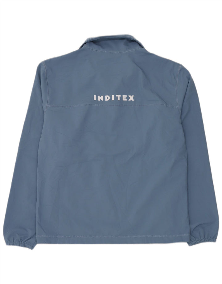Zara Veste de survêtement surdimensionnée pour femme UK 10 Petit Bleu
