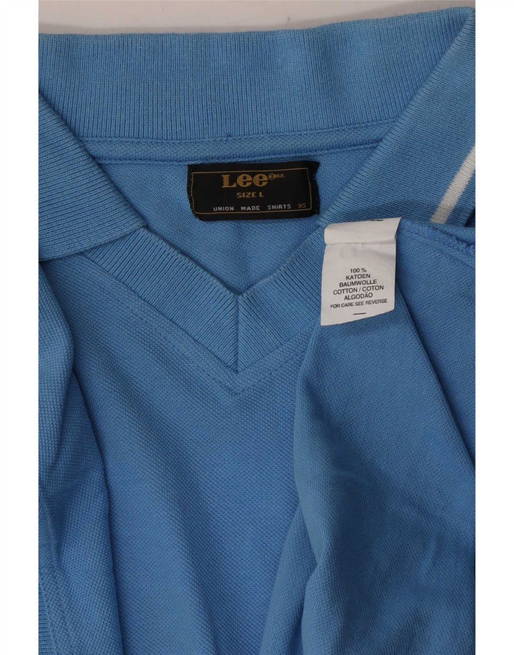 Lee Polo Homme Grand Bleu Coton