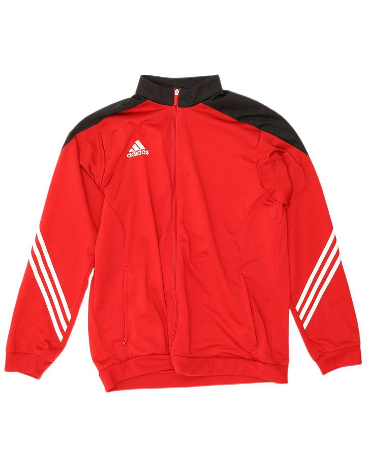 Adidas Veste de survêtement pour homme XL Rouge Colourblock Polyester