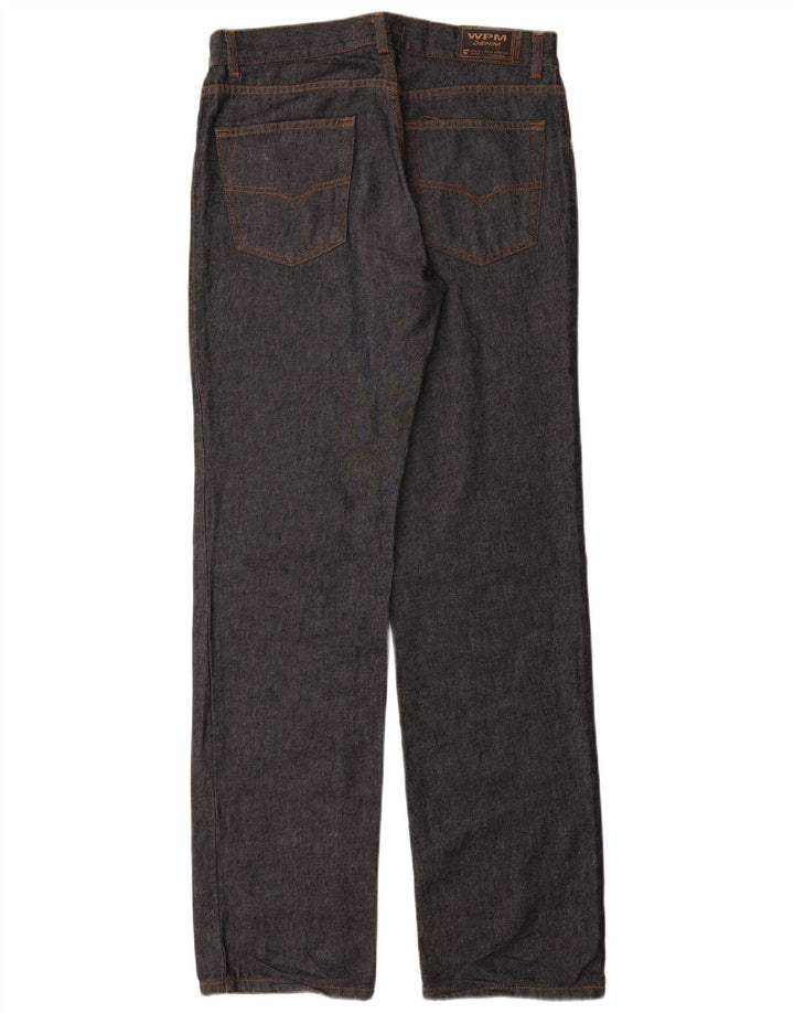 WAMPUM Jean droit homme IT 48 Medium W33 L35 bleu marine coton