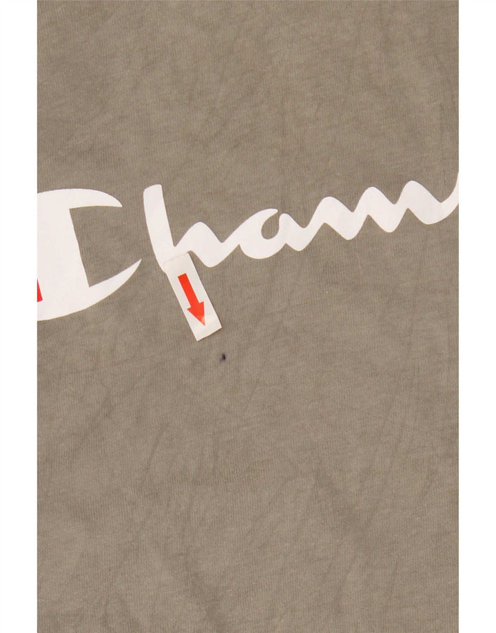Champion Haut à capuche graphique à manches longues pour homme Gris moyen