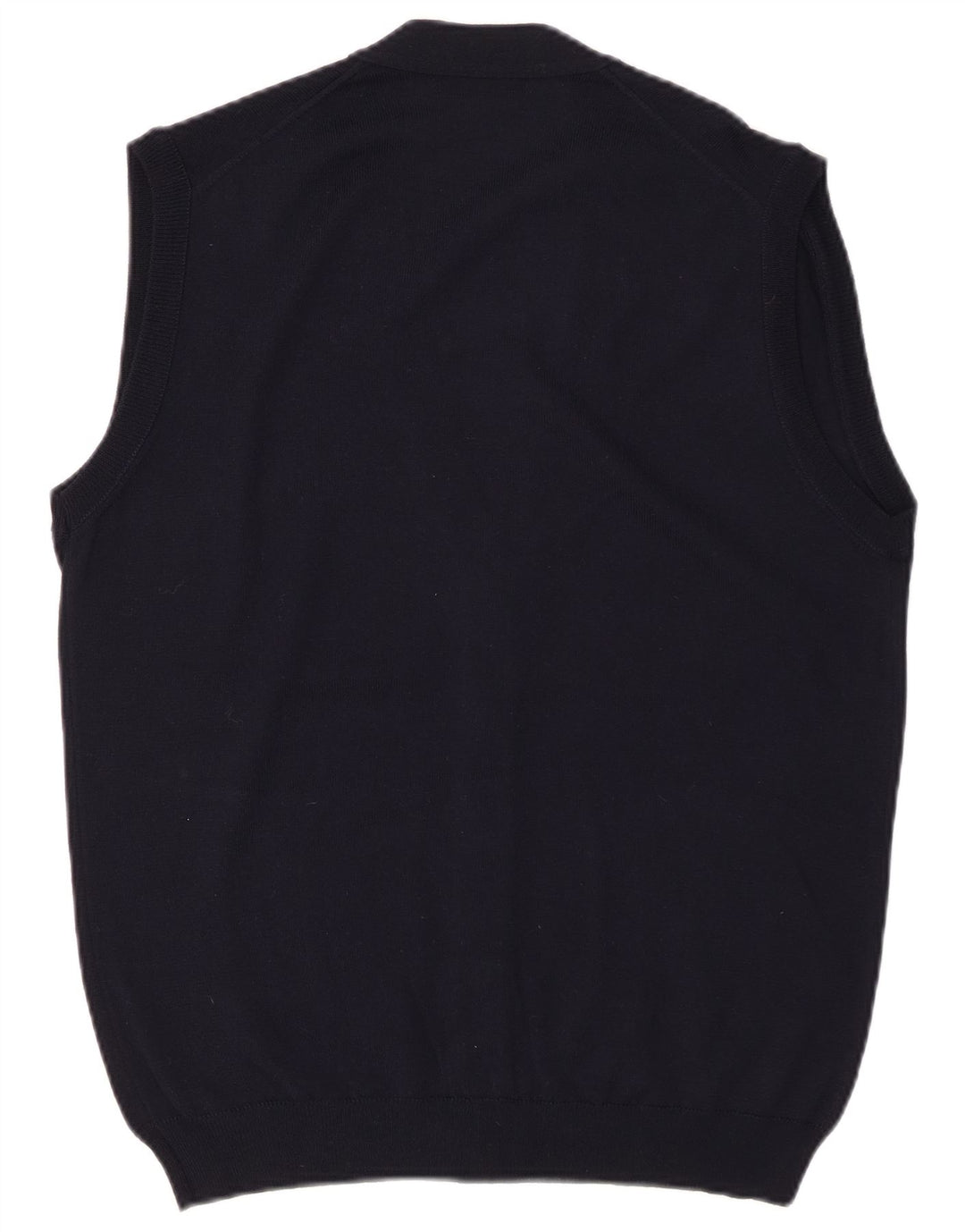 MAGLIA CLUB Pull Cardigan sans Manches Homme IT 48 Laine Bleu Marine Moyen