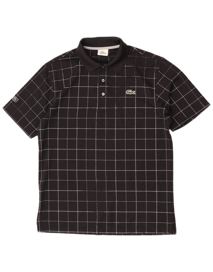 Lacoste Polo Homme Taille 4 Moyen Noir Check Polyester