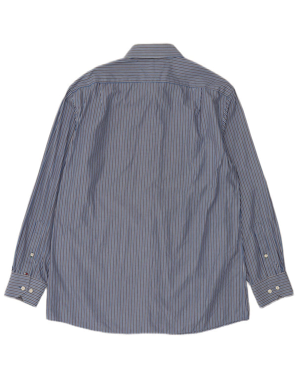 Tommy Hilfiger Chemise Homme Taille 16 Grande Rayure Bleue