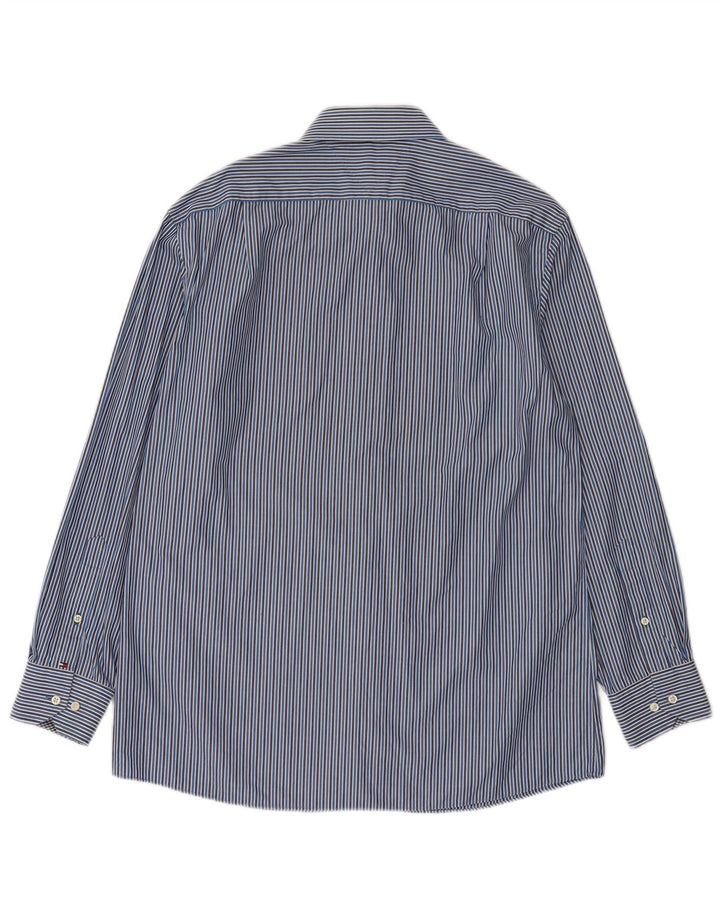 Tommy Hilfiger Chemise Homme Taille 16 Grande Rayure Bleue