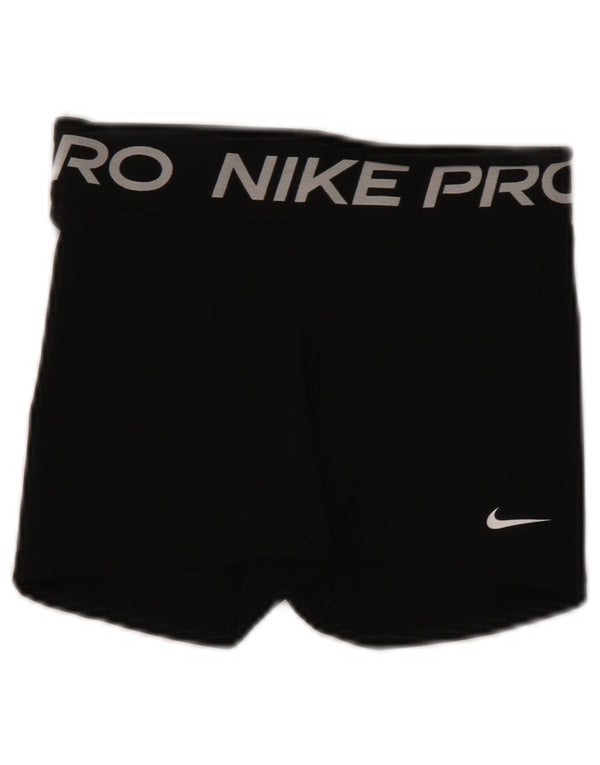 Nike Short de sport Dri Fit Graphic pour femme UK 8 Small Noir Polyester