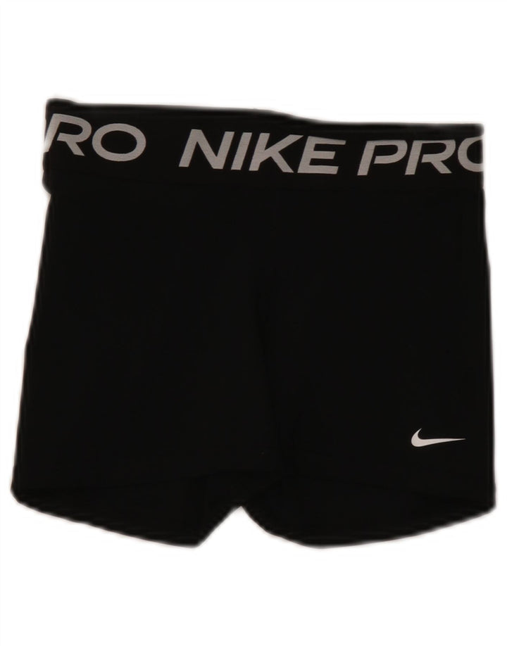 Nike Short de sport Dri Fit Graphic pour femme UK 8 Small Noir Polyester
