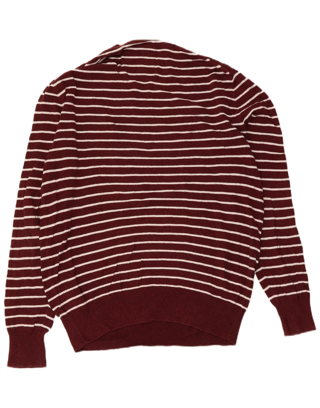 SUPERDRY Pull à col rond pour homme XL en coton rayé marron