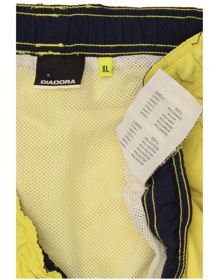DIADORA Short de Bain Graphique XL Homme Jaune Polyamide