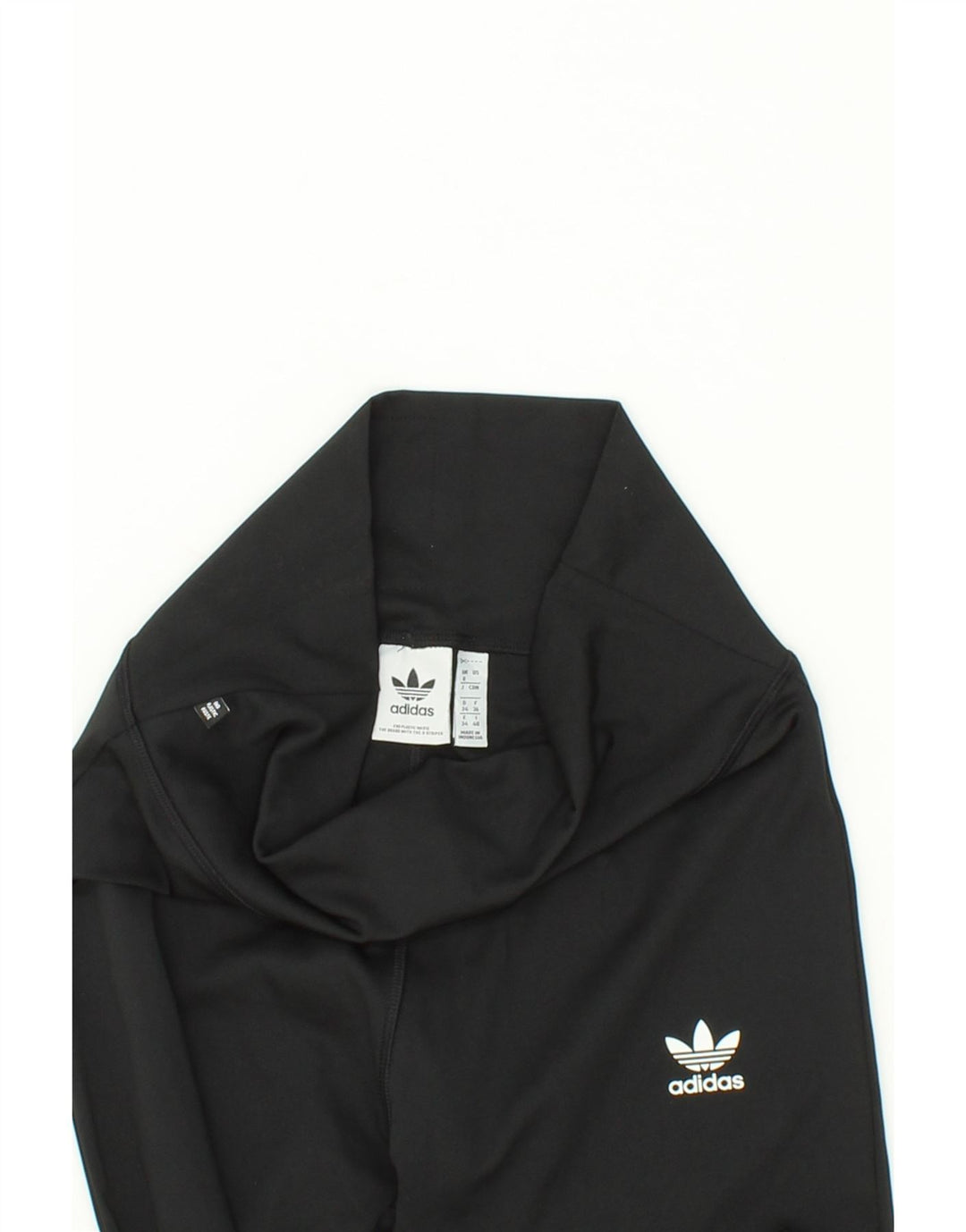 ADIDAS Womens High Waist Leggings UK 8 Small Black Polyester Vintage Adidas and Second-Hand Adidas from Messina Hembry 