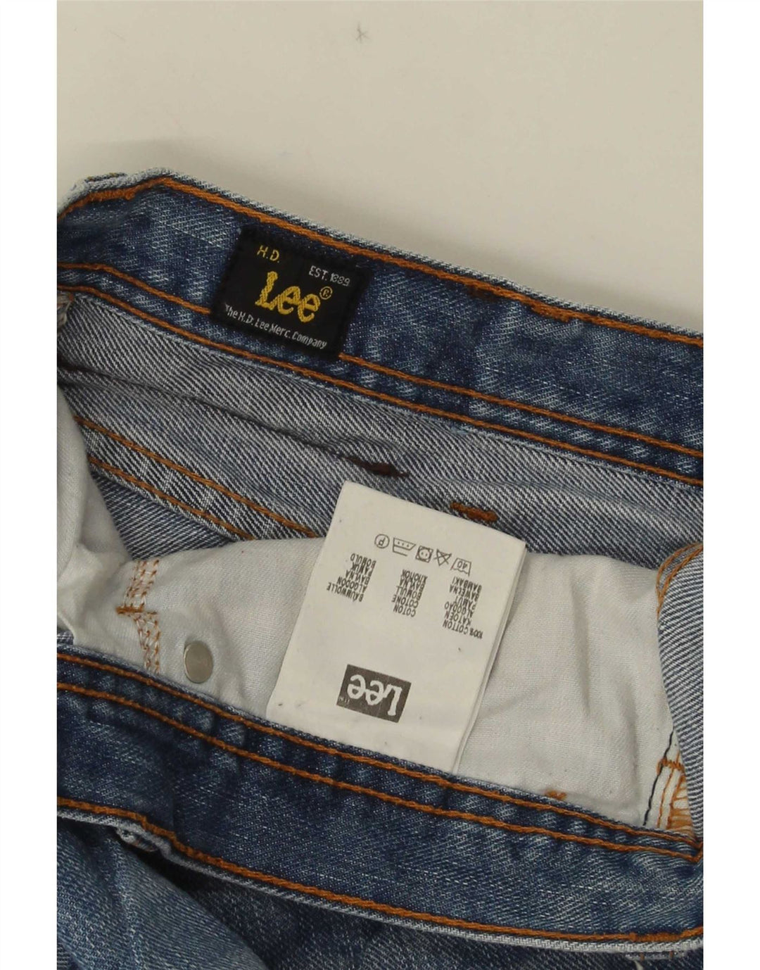 Lee Jean Droit Brooklyn W36 L31 Homme Bleu Coton