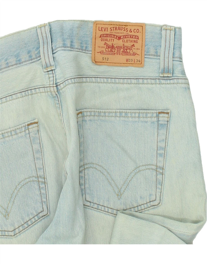LEVI'S Jean Bootcut 512 Homme W33 L34 Bleu Coton
