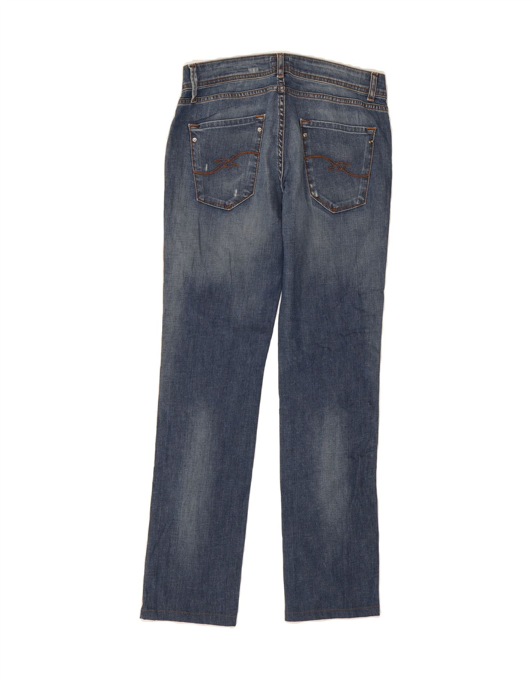 TRUSSARDI Womens Straight Jeans W27 L31 Blue Cotton Vintage Trussardi and Second-Hand Trussardi from Messina Hembry 