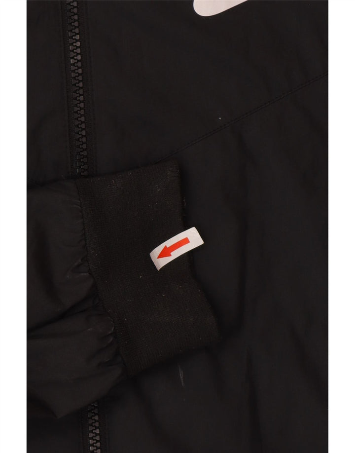 Nike Veste de pluie à capuche pour homme UK 36 Petit Noir Polyester