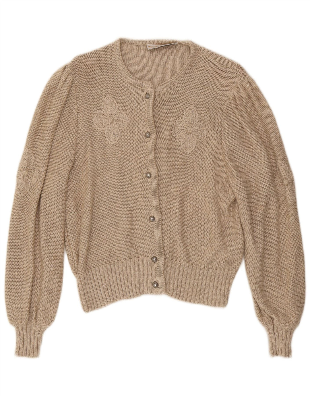 Stapf Cardigan pour femme UK 12 Beige moyen floral