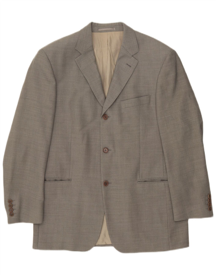 Hugo Boss Veste Blazer 3 Boutons Homme EU 50 Grande Laine Grise