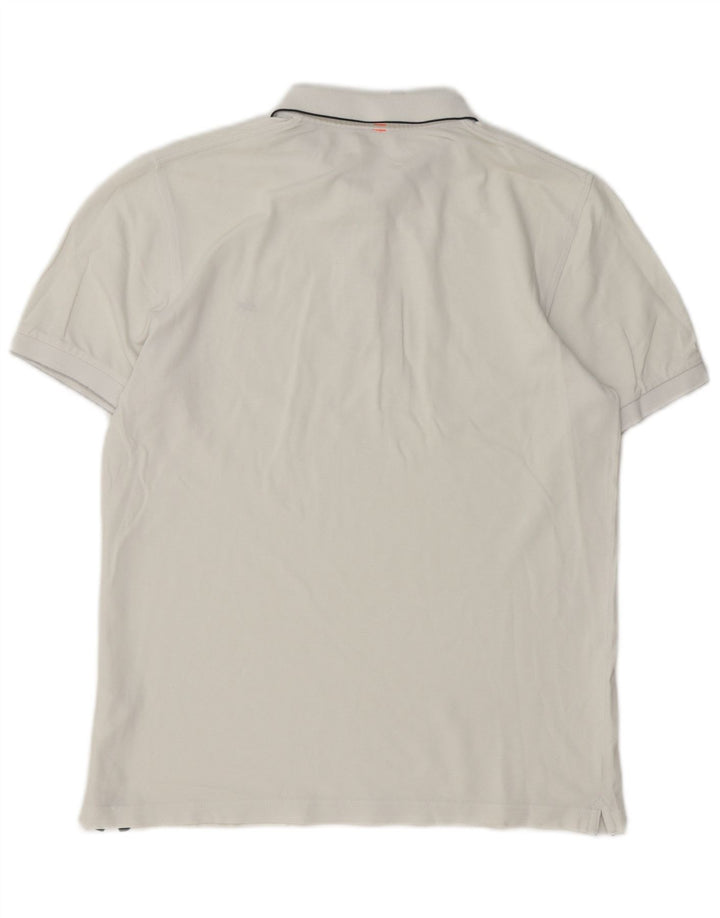Sun68 Polo Homme Blanc Moyen Coton