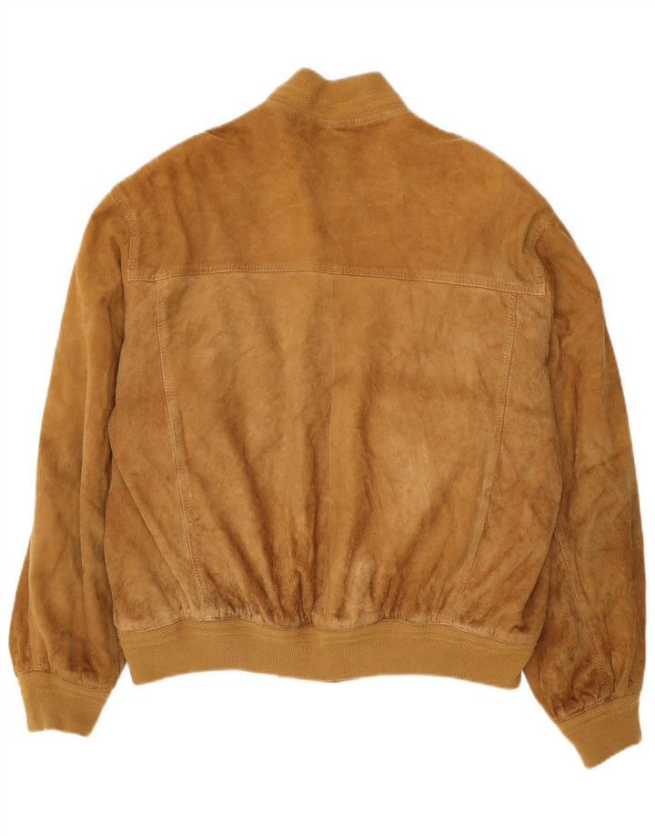 FORESTER Blouson Bomber en Daim Homme IT 52 XL Cuir Marron