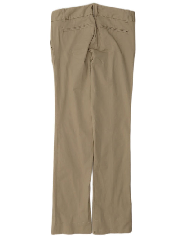 Zara Pantalon Chino Bootcut Femme EU 36 XS W26 L32 Coton Beige