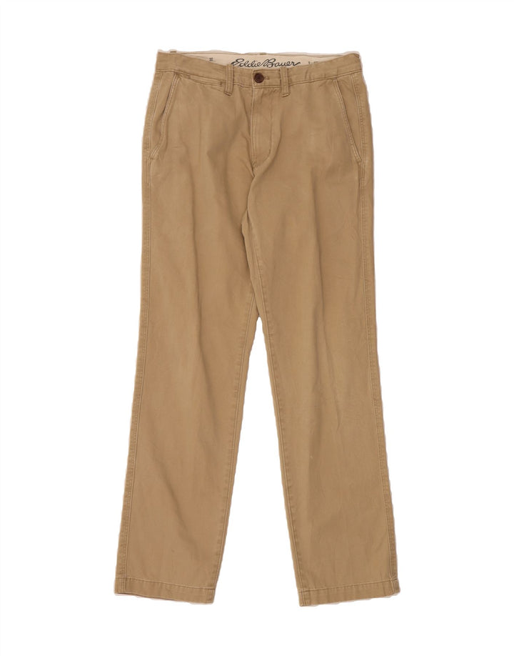 EDDIE BAUER Mens Straight Chino Trousers W32 L34 Beige Vintage Eddie Bauer and Second-Hand Eddie Bauer from Messina Hembry 
