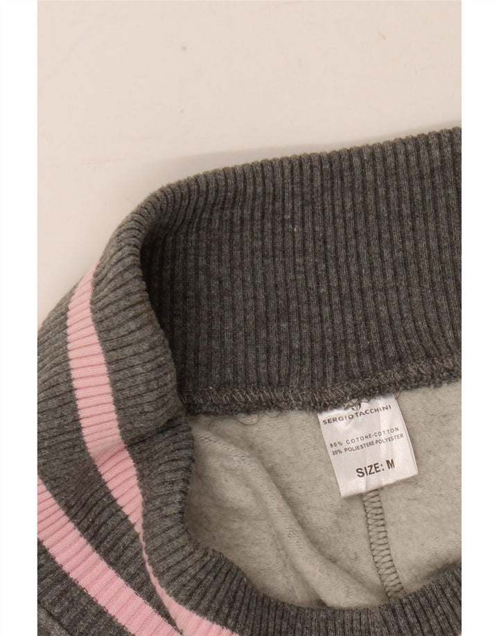 Sergio Tacchini Pantalon de survêtement pour femme UK 14 Coton gris moyen