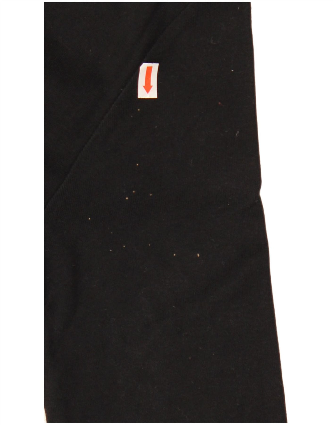 ARMANI JEANS Haut graphique pour femme à manches 3/4 UK 12 Coton noir moyen