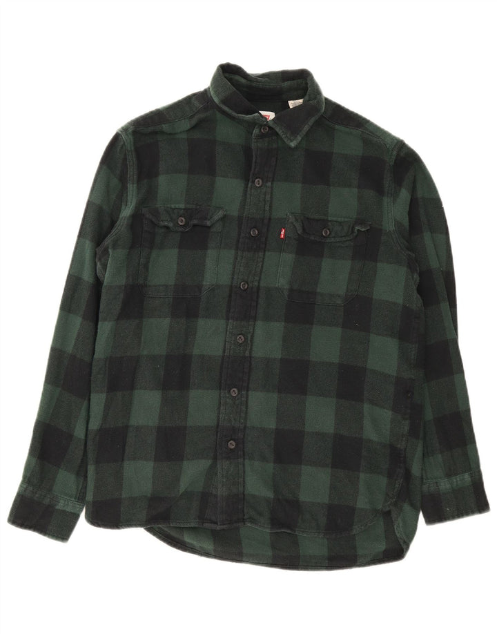Levi's Chemise Flanelle Homme Petit Vert Vichy Coton
