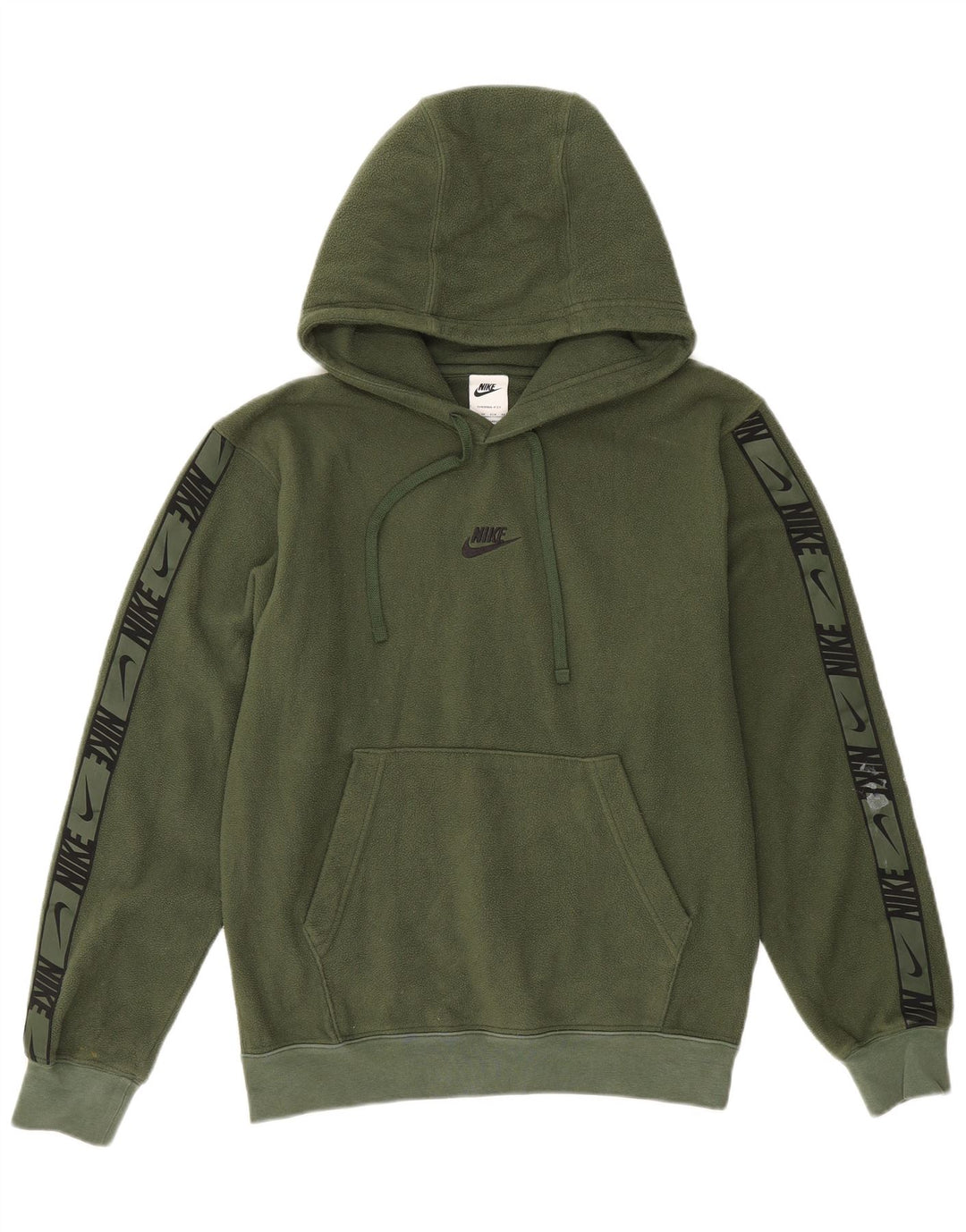 NIKE Pull polaire à capuche Therma-Fit Graphic pour homme XS Vert Polyester