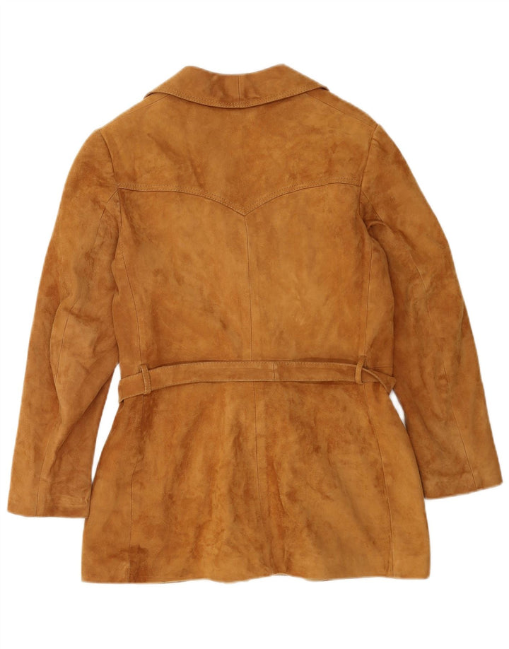 Grand Ford Veste blazer en daim à 3 boutons pour femme IT 46 Large Beige