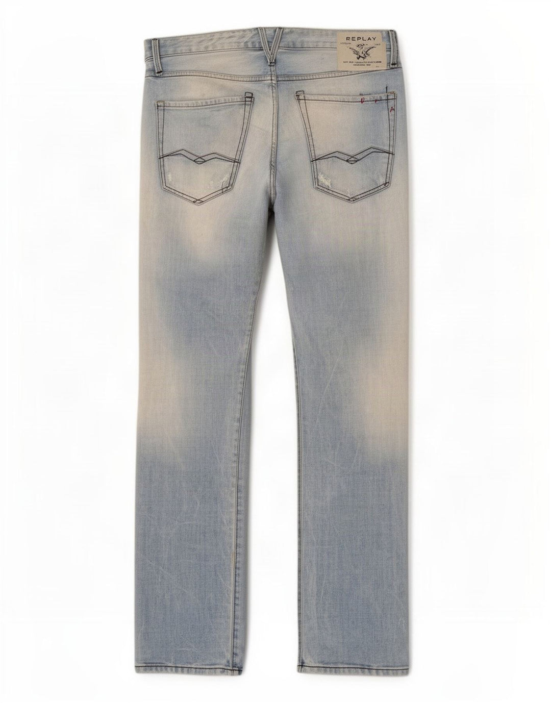 Replay Jean droit homme W36 L34 bleu coton