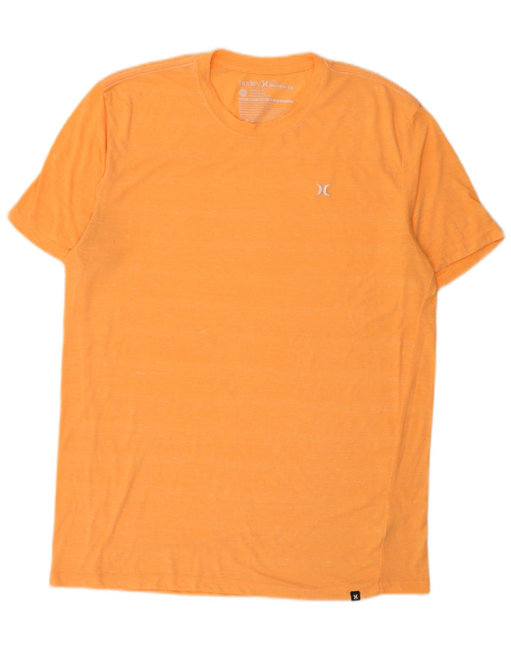 Hurley T-shirt coupe premium pour hommes, grand, orange, polyester