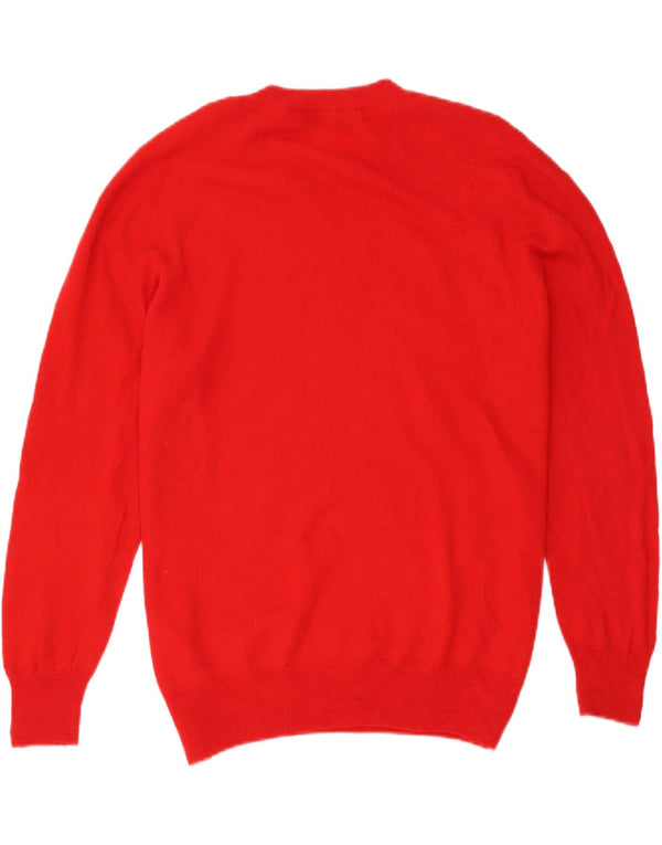 Zara Pull ras du cou pour femme UK 18 XL Laine rouge